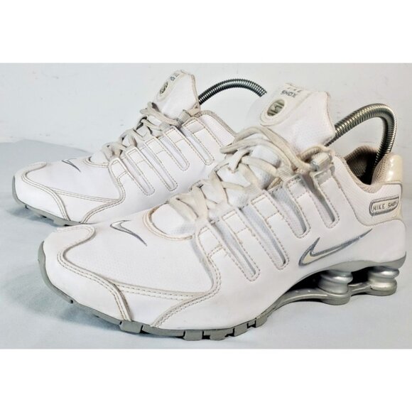 Nike Shox 366571-111 White Running Gym Shoes Women's Size US 8.5 - Picture 1 of 16